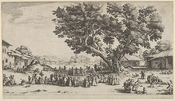 Jacques Callot:May Day Celebrations at Xeuilley 1624–25-16x12"(A3) Poster