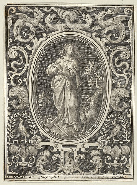 Nicolaes de Bruyn:Hope from the Cardinal Virtues 1648–56-16x12"(A3) Poster