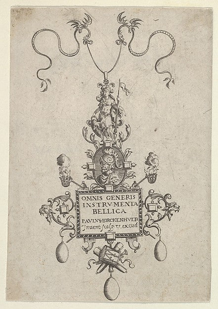 Paul Birckenhultz:Title Page with Design for a Pendant from -16x12"(A3) Poster