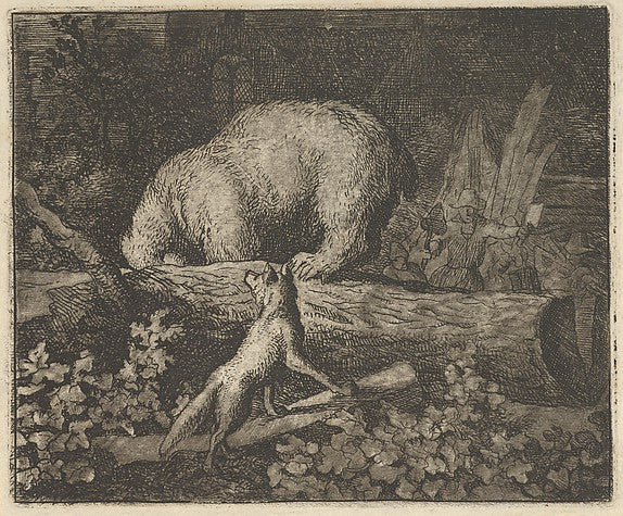 Allart van Everdingen:The Bear's Snout and Paws Are Caught i-16x12"(A3) Poster