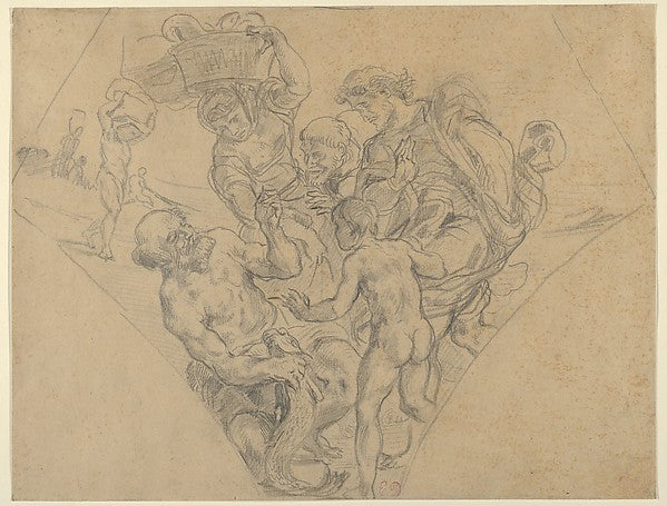 The Tribute Money 1843-Eugène Delacroix,  Poster Print Wall Art