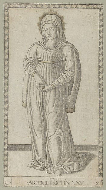 Arithmetic 1460s-Master of the E-Series Tarocchi,  Poster Print Wall Art