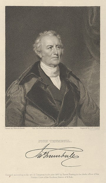 John Trumbull 1833-Asher Brown Durand, After Samuel Lovett Wal,16x12