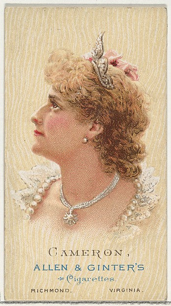 :Cameron from Cigarettes Series 2 for Allen & Ginter Cigaret-16x12"(A3) Poster
