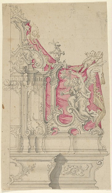 Anonymous, German, South Germany, 18th century - Right Half of, Poster Print Wall Art