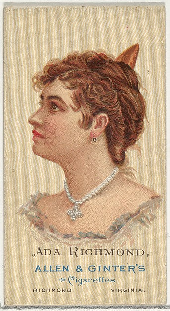 :Ada Richmond from Cigarettes Series 2 for Allen & Ginter Ci-16x12"(A3) Poster