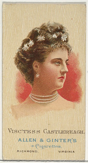 :Viscountess Castlereagh from Cigarettes Series 2 for Allen -16x12"(A3) Poster