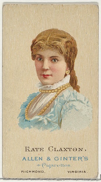 :Kate Claxton from Cigarettes Series 2 for Allen & Ginter Ci-16x12"(A3) Poster