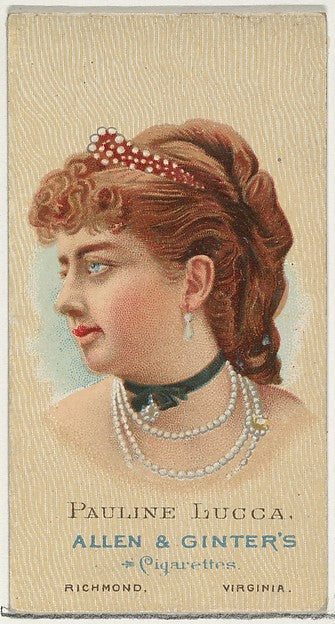 :Pauline Lucca from Cigarettes Series 2 for Allen & Ginter C-16x12"(A3) Poster