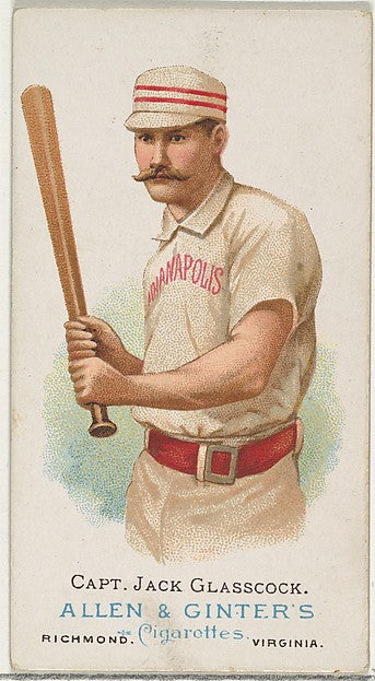 :Captain Jack Glasscock Baseball Player from World's Champio-16x12"(A3) Poster