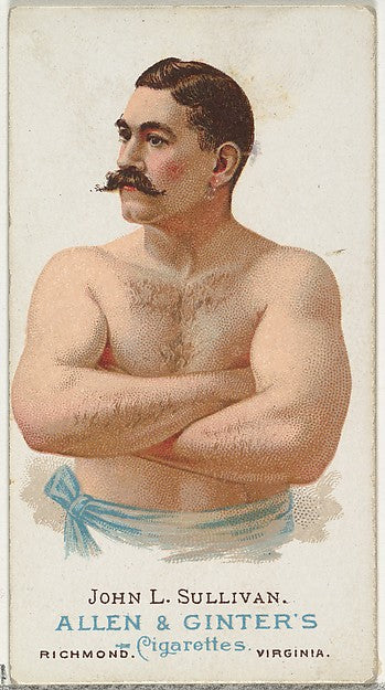 :John L. Sullivan Pugilist from World's Champions Series 1 f-16x12"(A3) Poster