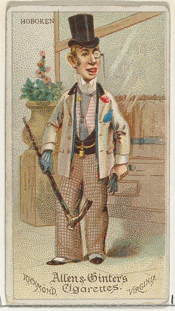 :Hoboken from World's Dudes series for Allen & Ginter Cigare-16x12"(A3) Poster