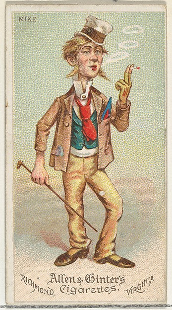 :Mike from World's Dudes series for Allen & Ginter Cigarette-16x12"(A3) Poster