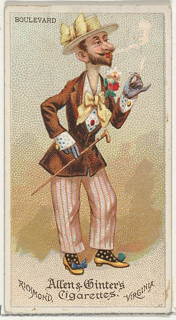 :Boulevard from World's Dudes series for Allen & Ginter Ciga-16x12"(A3) Poster