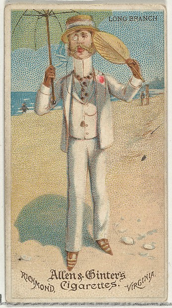 :Long Branch from World's Dudes series for Allen & Ginter Ci-16x12"(A3) Poster