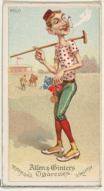 :Polo from World's Dudes series for Allen & Ginter Cigarette-16x12"(A3) Poster