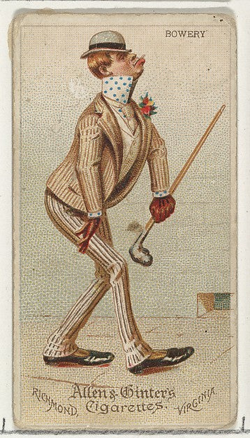 :Bowery from World's Dudes series for Allen & Ginter Cigaret-16x12"(A3) Poster