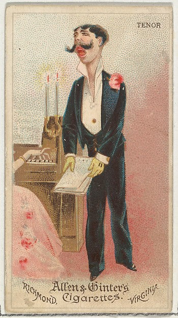 :Tenor from World's Dudes series for Allen & Ginter Cigarett-16x12"(A3) Poster