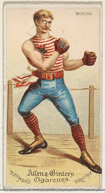 :Boxing from World's Dudes series for Allen & Ginter Cigaret-16x12"(A3) Poster