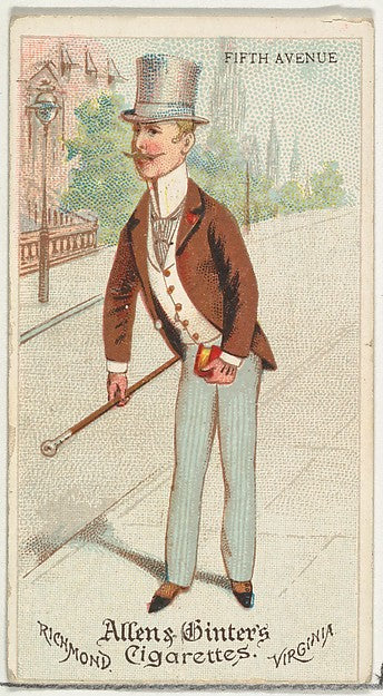 :Fifth Avenue from World's Dudes series for Allen & Ginter C-16x12"(A3) Poster