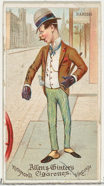 :Danish from World's Dudes series for Allen & Ginter Cigaret-16x12"(A3) Poster