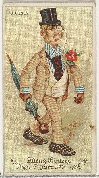 :Cockney from World's Dudes series for Allen & Ginter Cigare-16x12"(A3) Poster