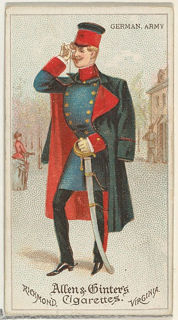 :German Army from World's Dudes series for Allen & Ginter Ci-16x12"(A3) Poster