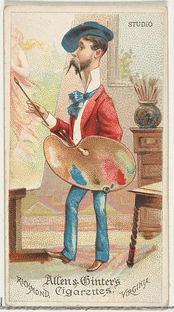 :Studio from World's Dudes series for Allen & Ginter Cigaret-16x12"(A3) Poster