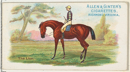 :The Lion from The World's Racers series for Allen & Ginter -16x12"(A3) Poster