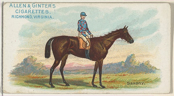 :Saxony from The World's Racers series for Allen & Ginter Ci-16x12"(A3) Poster