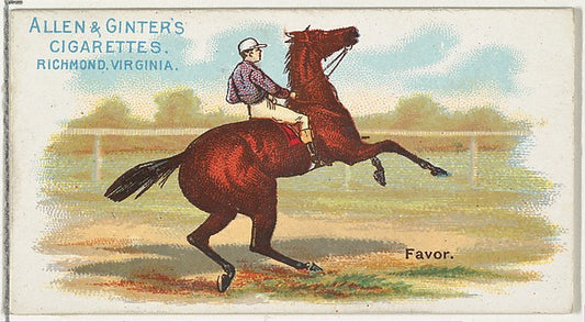 :Favor from The World's Racers series for Allen & Ginter Cig-16x12"(A3) Poster