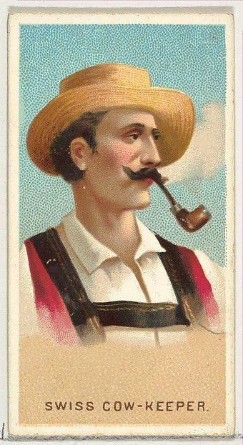 :Swiss Cow-Keeper from World's Smokers series for Allen & Gi-16x12"(A3) Poster