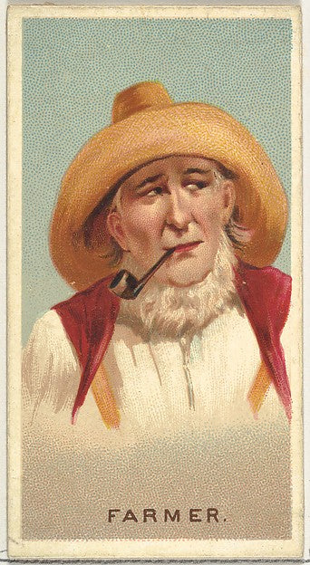 :Farmer from World's Smokers series for Allen & Ginter Cigar-16x12"(A3) Poster