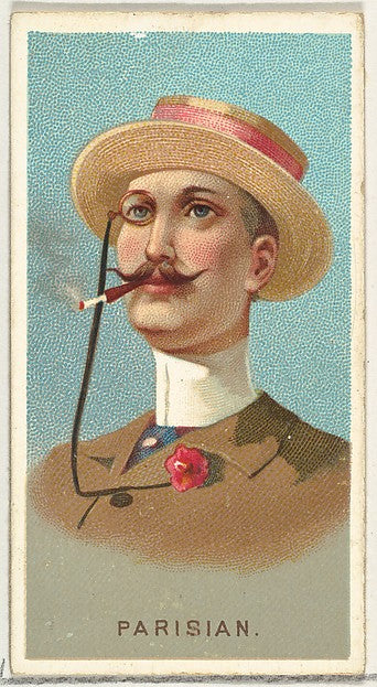 :Parisian from World's Smokers series for Allen & Ginter Cig-16x12"(A3) Poster