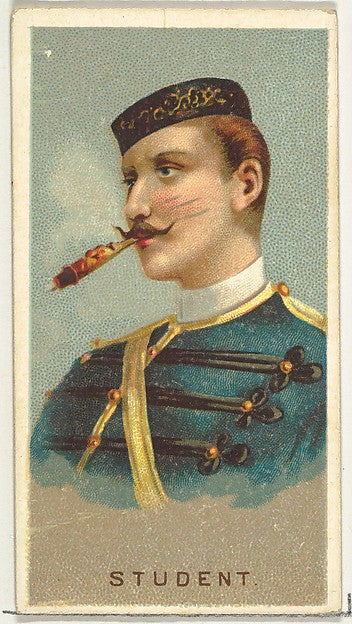 :Student from World's Smokers series for Allen & Ginter Ciga-16x12"(A3) Poster