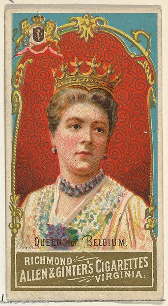 :Queen of Belgium from World's Sovereigns series for Allen &-16x12"(A3) Poster