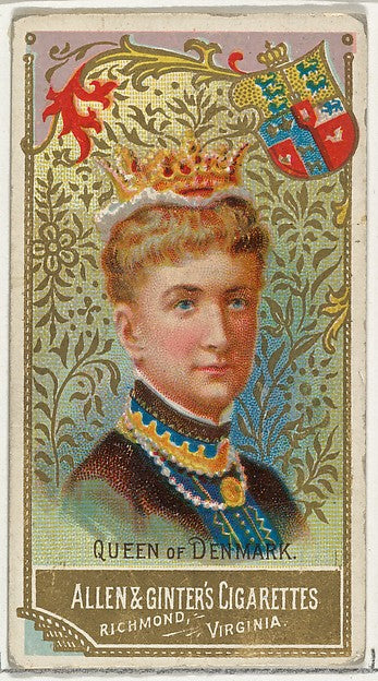 :Queen of Denmark from World's Sovereigns series for Allen &-16x12"(A3) Poster