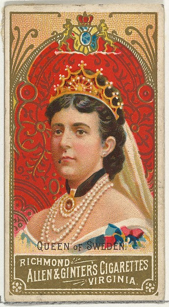 :Queen of Sweden from World's Sovereigns series for Allen & -16x12"(A3) Poster