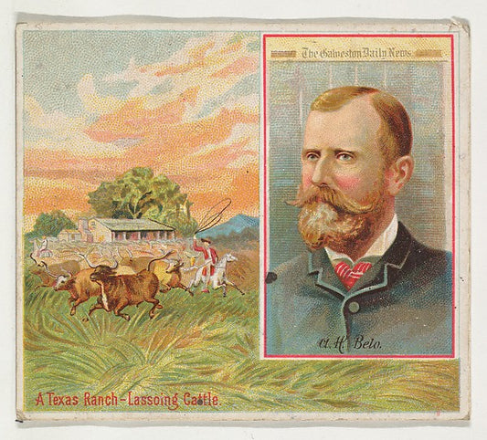 :A.H. Belo The Galveston Daily News from the American Editor-16x12"(A3) Poster