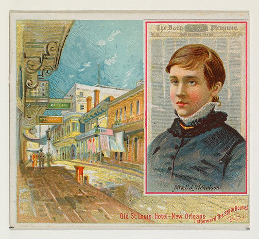 :Mrs. E. J. Nicholson The New Orleans Daily Picayune from th-16x12"(A3) Poster