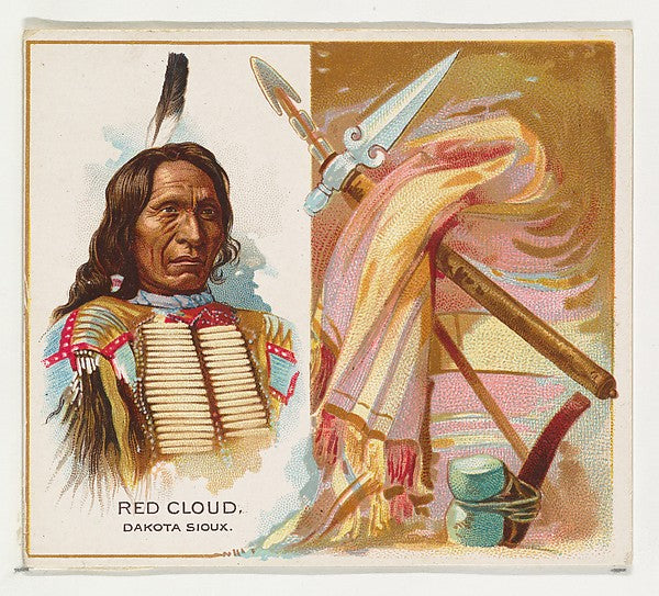 :Red Cloud Dakota Sioux from the American Indian Chiefs seri-16x12"(A3) Poster