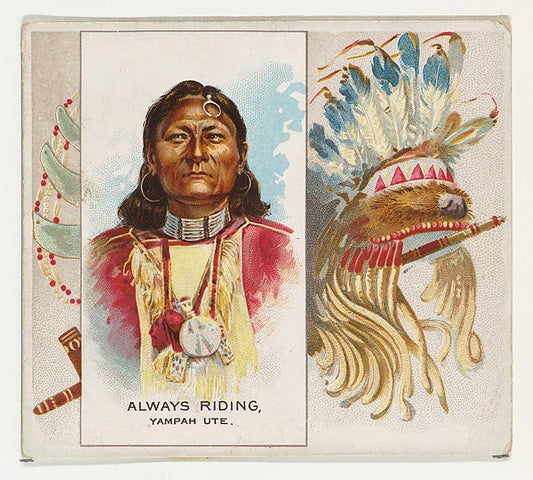 :Always Riding Yampah Ute from the American Indian Chiefs se-16x12"(A3) Poster