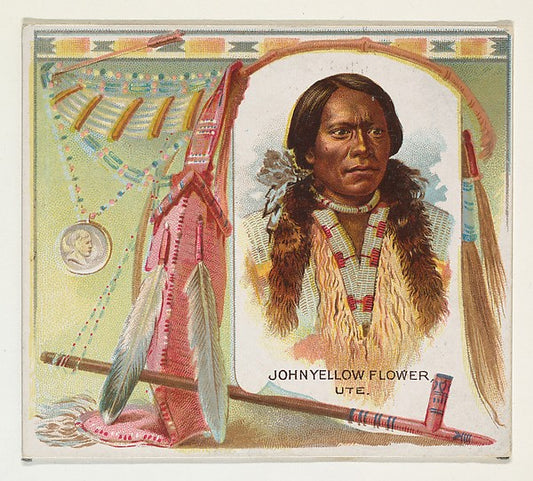 :John Yellow Flower Ute from the American Indian Chiefs seri-16x12"(A3) Poster
