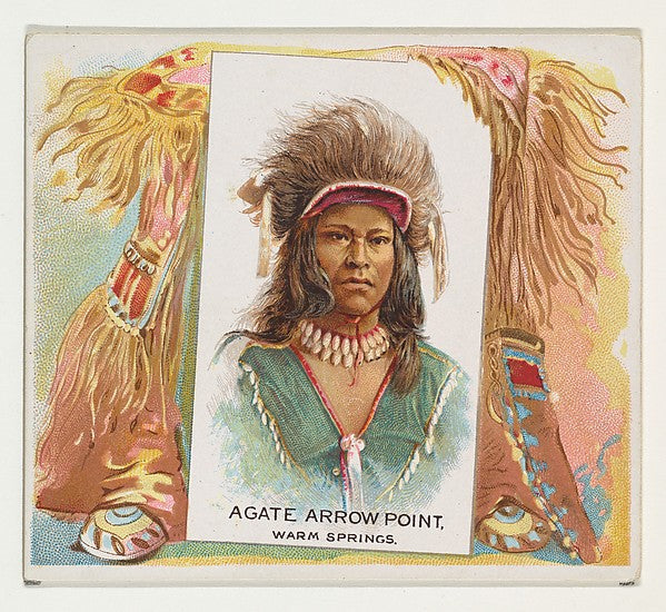 :Agate Arrow Point Warm Springs from the American Indian Chi-16x12"(A3) Poster
