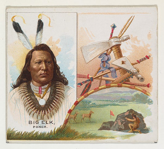 :Big Elk Ponca from the American Indian Chiefs series for Al-16x12"(A3) Poster