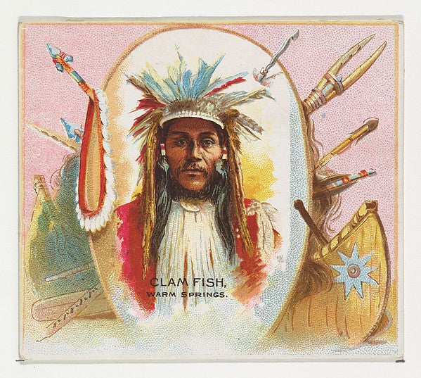 :Clam Fish Warm Springs from the American Indian Chiefs seri-16x12"(A3) Poster