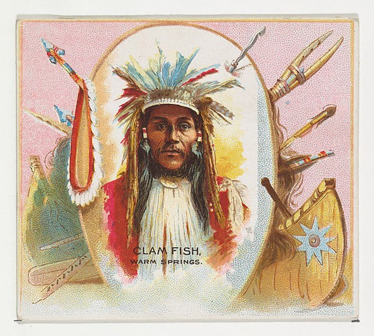 :Clam Fish Warm Springs from the American Indian Chiefs seri-16x12"(A3) Poster