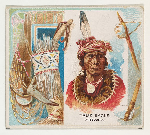 :True Eagle Missouria from the American Indian Chiefs series-16x12"(A3) Poster