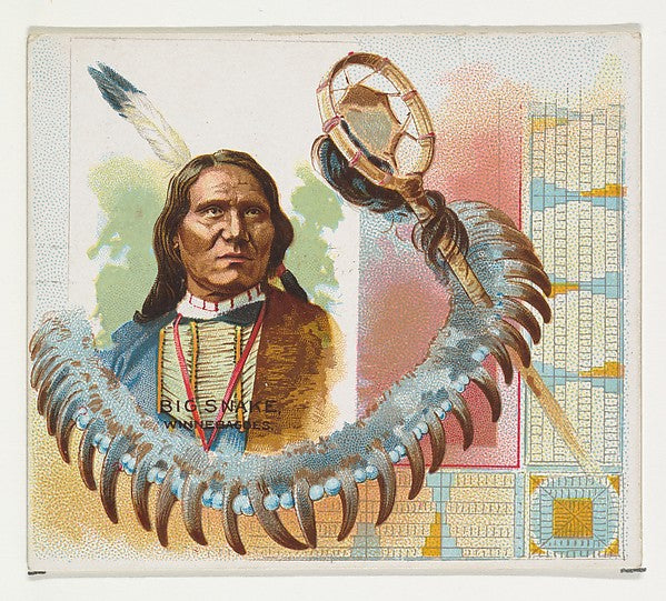 :Big Snake Winnebagoes from the American Indian Chiefs serie-16x12"(A3) Poster
