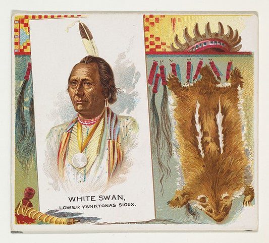 :White Swan Lower Yanktonas Sioux from the American Indian C-16x12"(A3) Poster